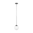 Pendul Glint 1xE27 negru Erste - vedere frontala design minimalist