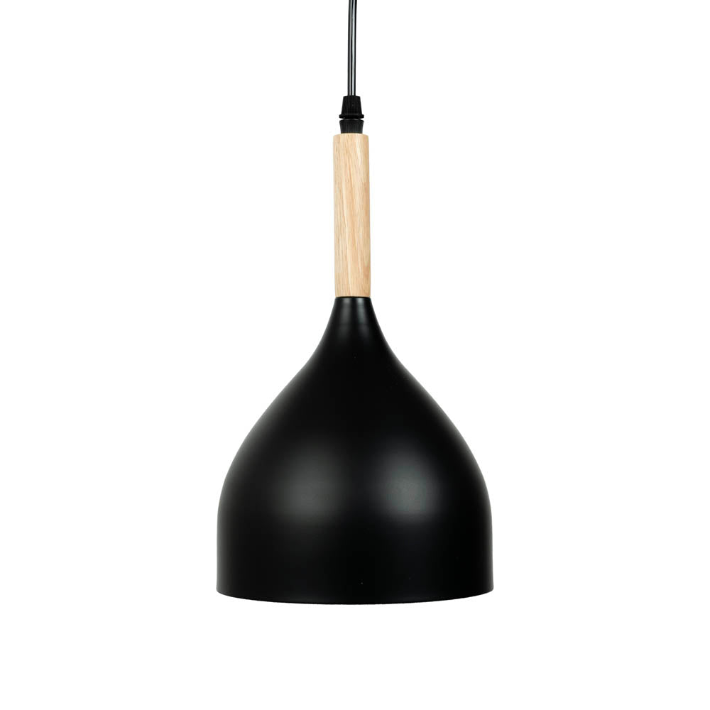 Pendul Player E27 negru aprins cu bec Edison - lumină caldă atmosferă industrială modernă