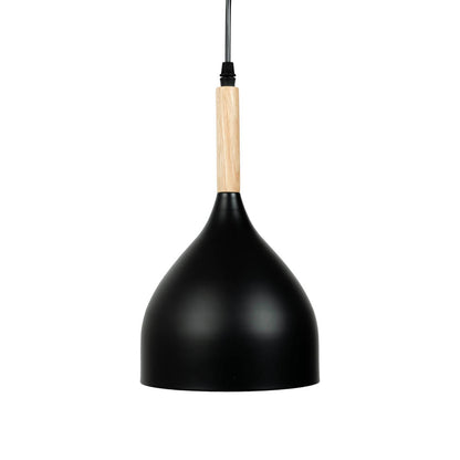 Pendul Player E27 negru aprins cu bec Edison - lumină caldă atmosferă industrială modernă