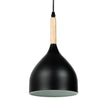 Pendul Player negru Erste montat deasupra masă dining bucătărie - iluminat focal elegant