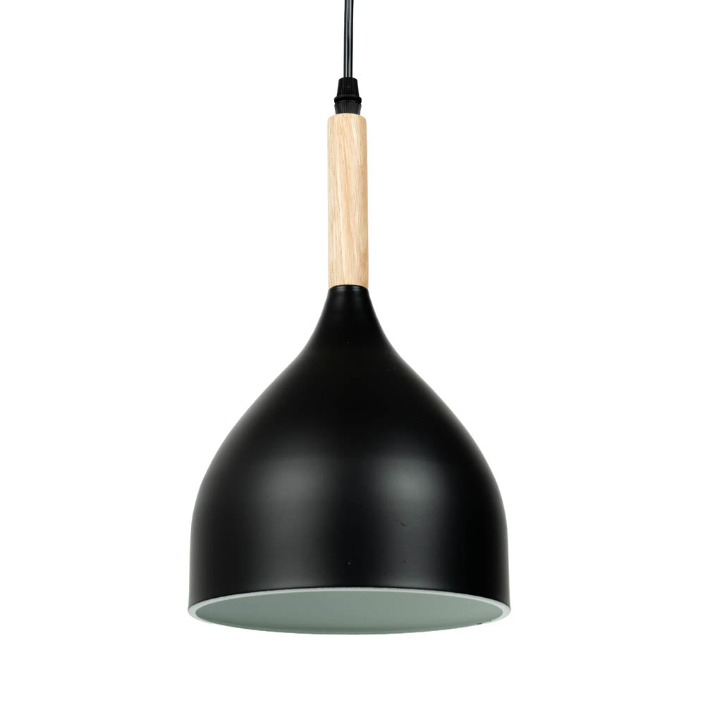 Pendul Player negru Erste montat deasupra masă dining bucătărie - iluminat focal elegant