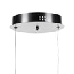 Detaliu finisaj negru mat pendul Glace Erste E27 - linii fluide design modern rafinat