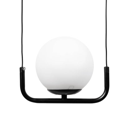 Pendul Glace E27 negru aprins - lumină caldă direcționată dormitor dining boutique