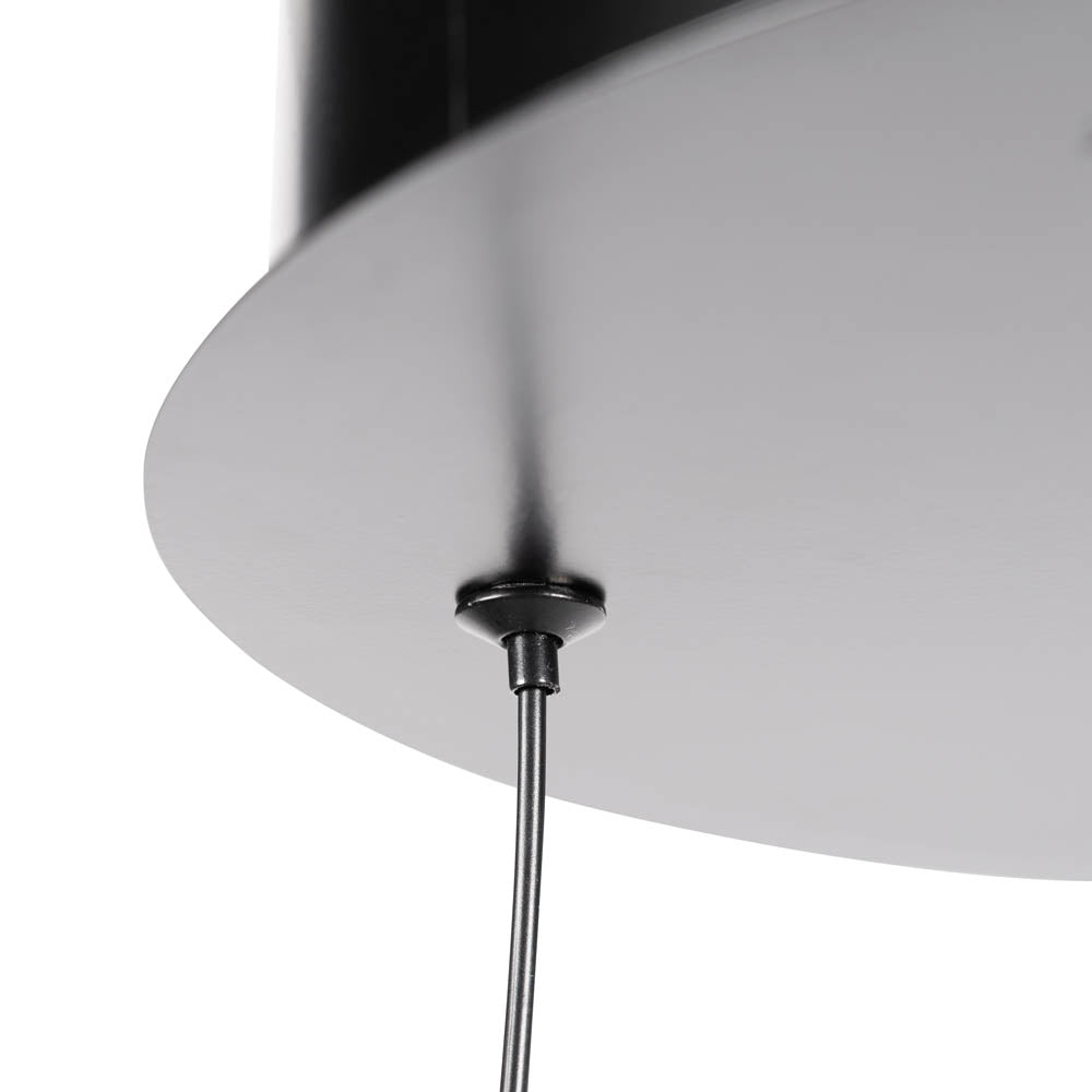 Pendul Glace negru Erste montat tavan dormitor colț lectură - iluminat focal elegant modern