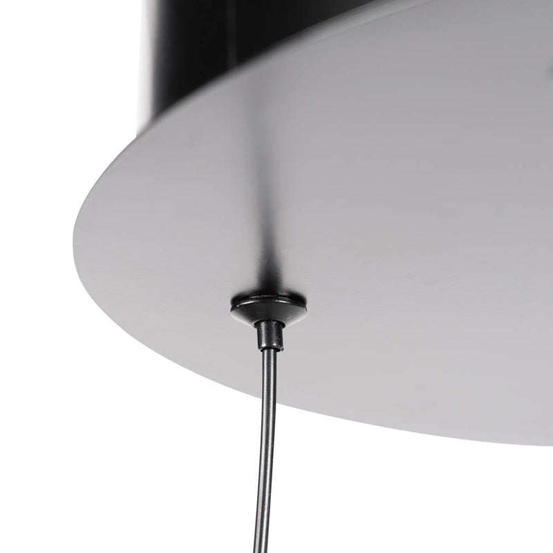 Pendul Glace negru Erste montat tavan dormitor colț lectură - iluminat focal elegant modern