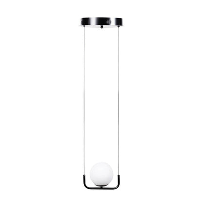 Pendul LED Glace E27 negru mat Erste - design scandinav minimalist suspendat elegant