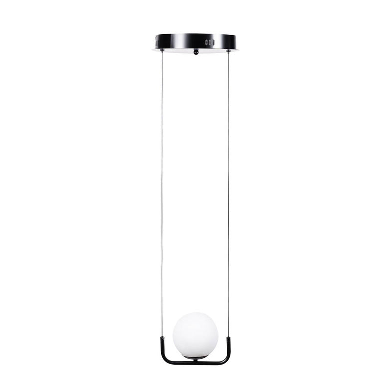 Pendul LED Glace E27 negru mat Erste - design scandinav minimalist suspendat elegant