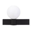 Detaliu contrast negru alb aplică Glace Erste E27 - finisaj premium design scandinav urban