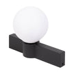 Aplică Glace E27 negru alb Erste aprinsă - lumină caldă dispersie uniformă dormitor hol