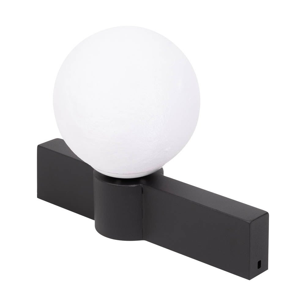 Aplică Glace E27 negru alb Erste aprinsă - lumină caldă dispersie uniformă dormitor hol
