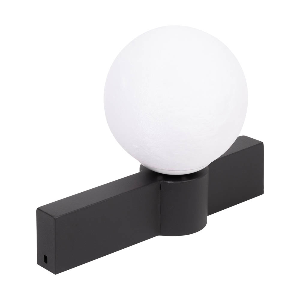 Aplică Glace negru alb Erste montată perete dormitor living - iluminat accent elegant modern