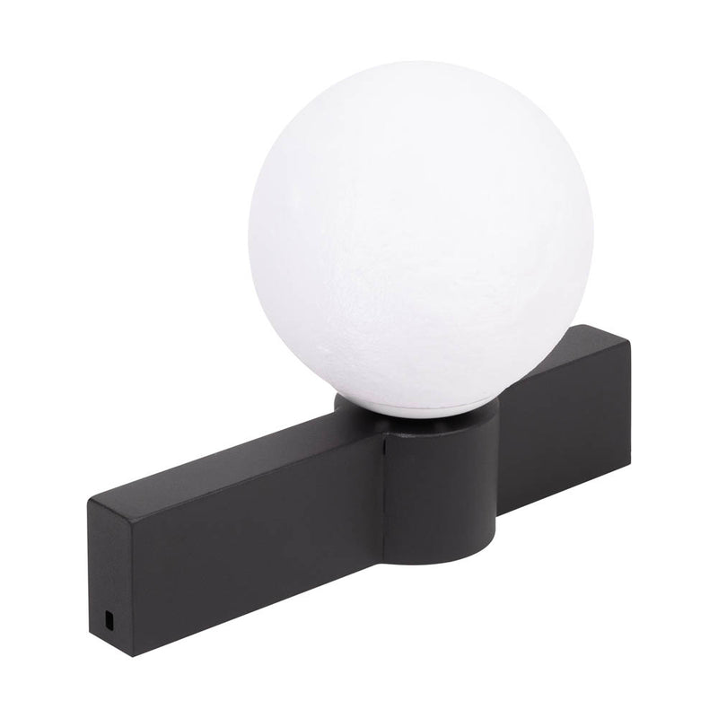 Aplică Glace negru alb Erste montată perete dormitor living - iluminat accent elegant modern