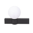 Aplică LED Glace E27 negru alb Erste - design bicolor minimalist modern iluminat accent perete