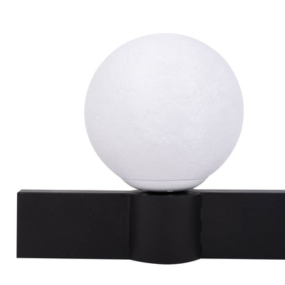 Aplică dublă Glace Erste montată deasupra oglindă living - iluminat accent elegant bicolor
