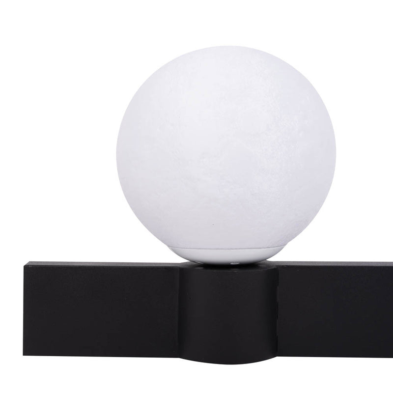 Aplică dublă Glace Erste montată deasupra oglindă living - iluminat accent elegant bicolor