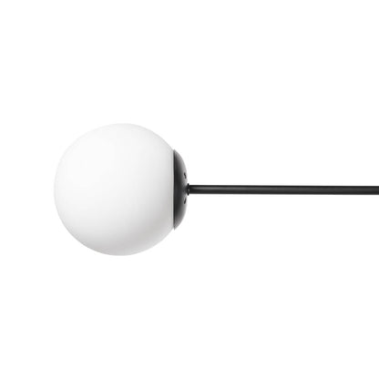 Pendul Lace 8xE27 negru Erste aprins cu becuri Edison - atmosferă vintage industrial caldă