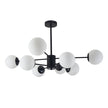 Pendul candelabru Lace 8xE27 negru Erste - design spider industrial modern living loft