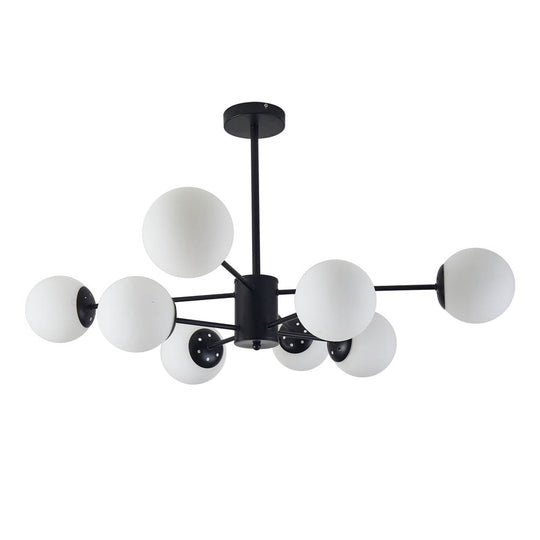 Pendul candelabru Lace 8xE27 negru Erste - design spider industrial modern living loft