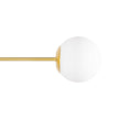Pendul candelabru Lace auriu Erste montat tavan living hol - iluminat spectaculos design neoclasic