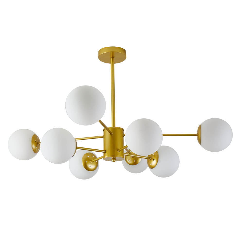Pendul candelabru Lace 8xE27 auriu Erste - design spider luxury modern living dining elegant