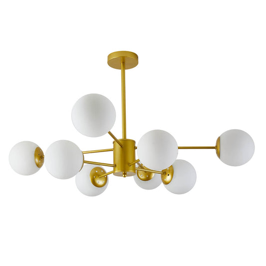 Pendul candelabru Lace 8xE27 auriu Erste - design spider luxury modern living dining elegant