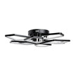 Plafoniera Maxi LED 110W negru Erste montată tavan living open space - iluminat statement futurist
