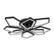 Plafoniera LED Maxi 110W negru Erste - design geometric futurist modern living open space