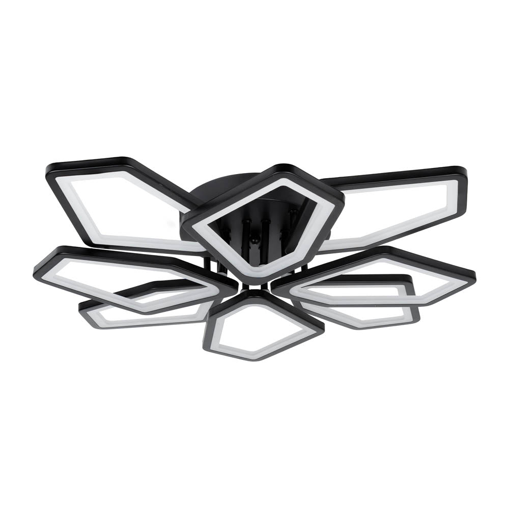 Plafoniera LED Maxi 110W negru Erste - design geometric futurist modern living open space