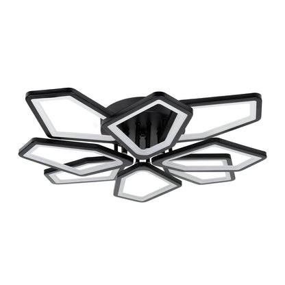 Plafoniera LED Maxi 110W negru Erste - design geometric futurist modern living open space