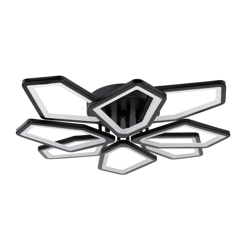 Plafoniera LED Maxi 110W negru Erste - design geometric futurist modern living open space