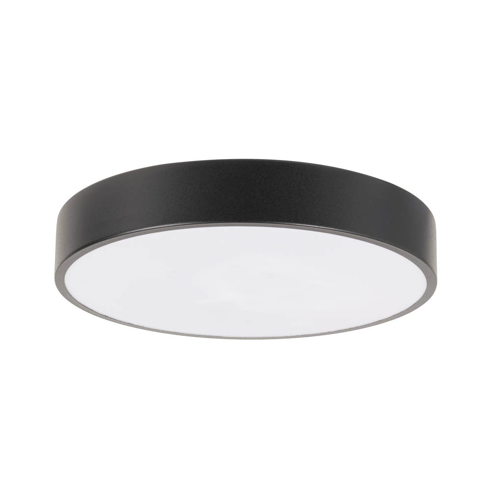 Plafoniera LED Flux 18W negru Erste - design linear slim minimalist modern hol birou