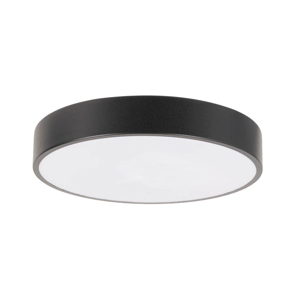 Plafoniera LED Flux 28W negru Erste - design linear slim minimalist modern 2660 lumeni