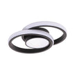 Plafoniera LED Vista 38W negru Erste - design inel circular ring minimalist modern living dormitor