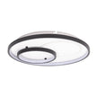 Plafoniera LED Isis 65W negru Erste - design geometric sculptural futurist modern living