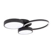 Plafoniera Sobek LED 55W negru Erste aprinsă - flux luminos puternic uniform living birou spațios
