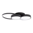 Plafoniera LED Sobek 55W negru Erste - design geometric rotunde suprapuse modern living dormitor