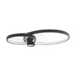 Plafoniera LED Horus 65W negru auriu Erste - design geometric cercuri suprapuse luxury modern living