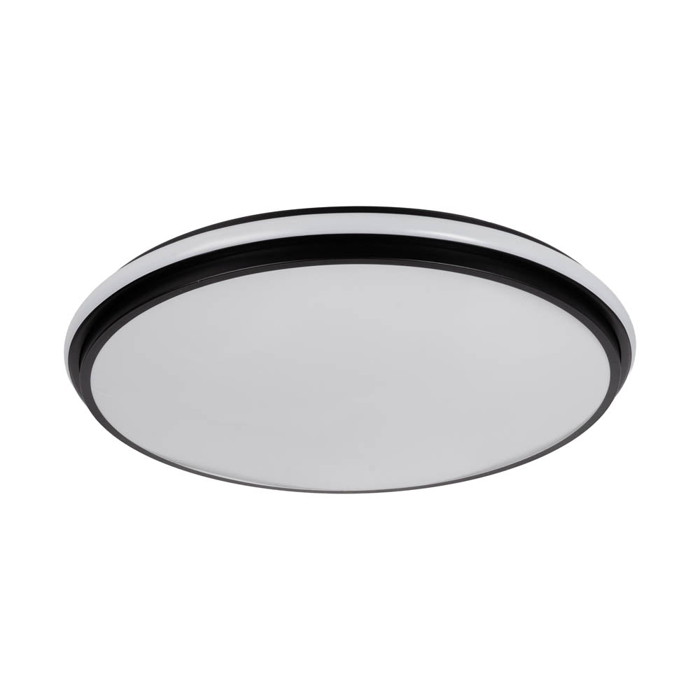 Plafoniera Toht LED 70W negru Erste aprinsă - flux luminos puternic uniform living birou hol