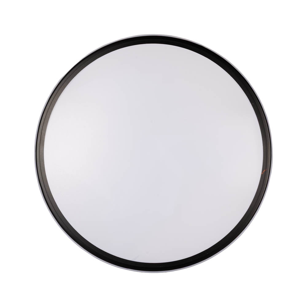 Detaliu finisaj negru mat LED integrat plafoniera Toht 70W Erste - design industrial elegant