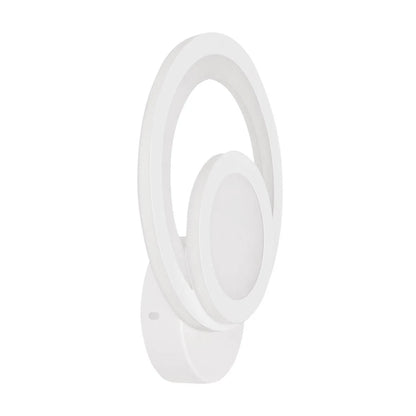 Aplica perete LED Skadi Erste 25W CCT 2700K 4000K 6500K alb metal acrilic - unghi lateral
