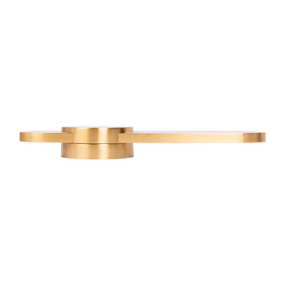 Aplica Zenith LED 24W auriu Erste aprinsă - lumină caldă accent perete hol living atmosferă rafinată