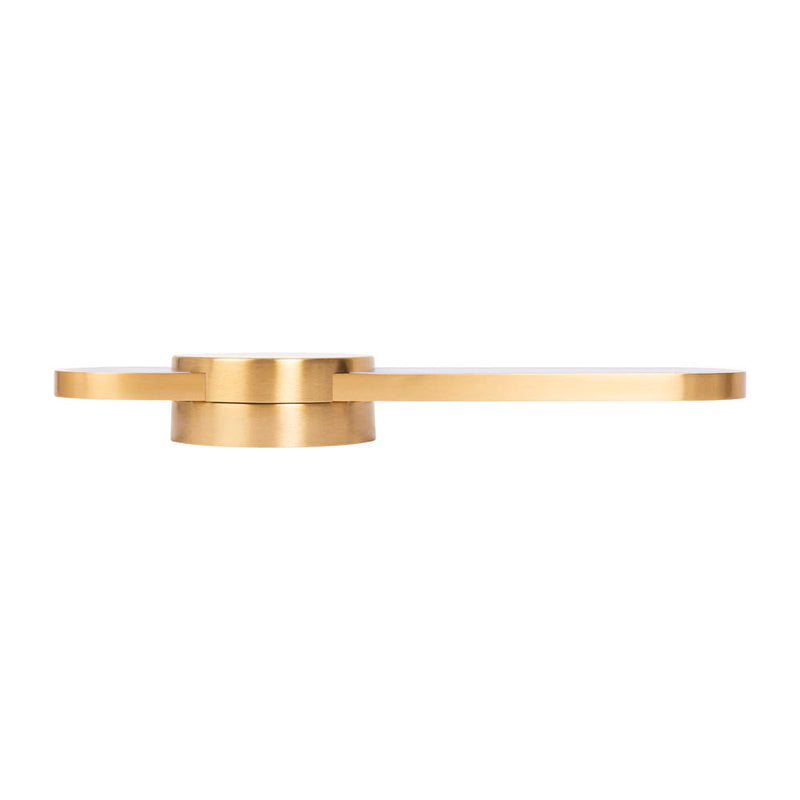 Aplica Zenith LED 24W auriu Erste aprinsă - lumină caldă accent perete hol living atmosferă rafinată