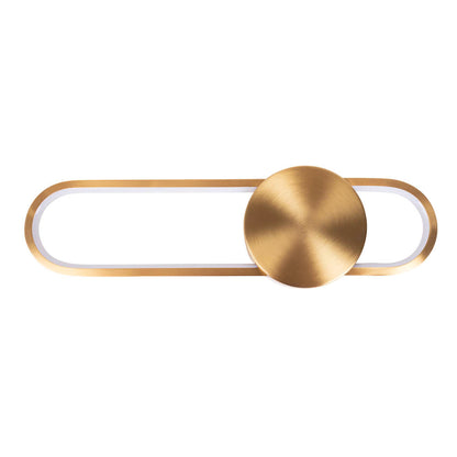 Aplica LED Zenith 24W auriu Erste - design elegant art-deco modern iluminat accent perete hol