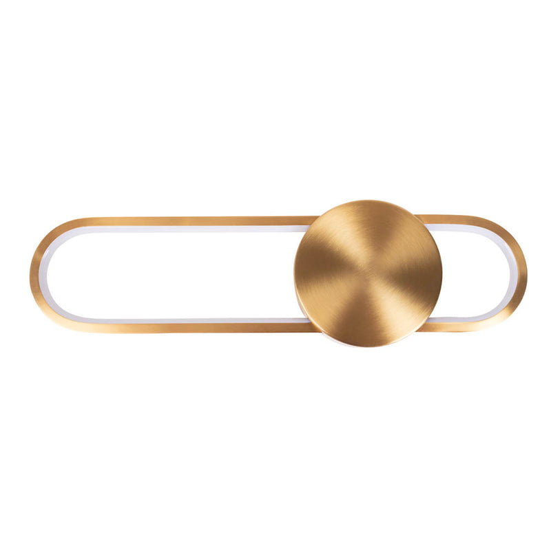 Aplica LED Zenith 24W auriu Erste - design elegant art-deco modern iluminat accent perete hol