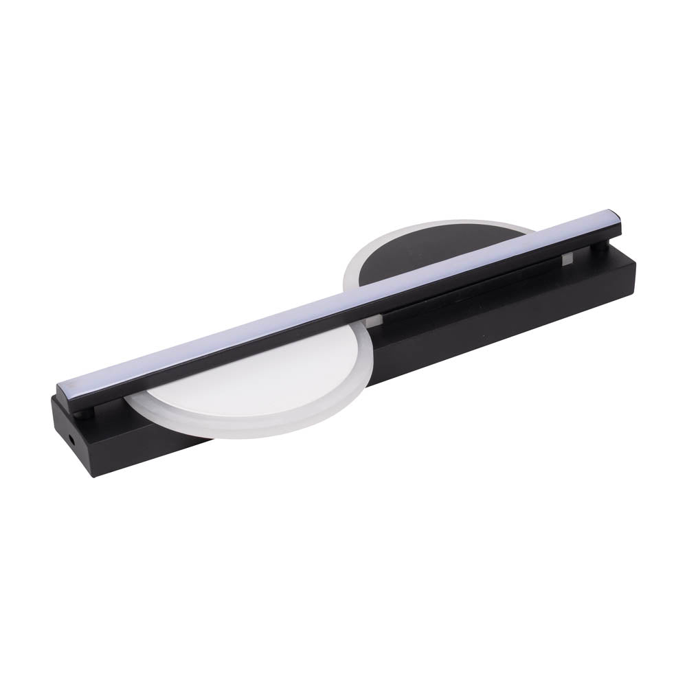 Detaliu LED integrat 24W aplica Zuleya negru Erste - lumină constantă odihnitoare fără pâlpâire