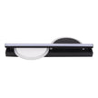 Aplica Zuleya LED 24W negru Erste aprinsă - joc umbre lumini accent perete dormitor living rafinat