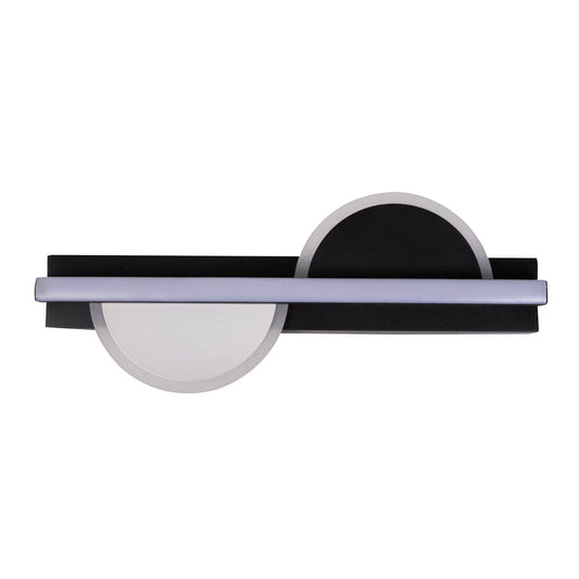 Detaliu finisaj negru mat aplica Zuleya LED 24W Erste - design geometric minimalist scandinav industrial