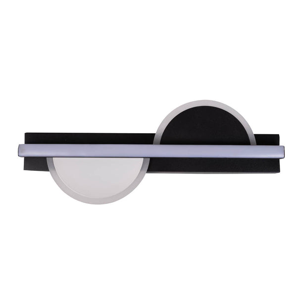 Detaliu finisaj negru mat aplica Zuleya LED 24W Erste - design geometric minimalist scandinav industrial