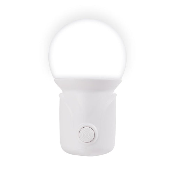 Lampa veghe Bulb Erste - lumina alba discreta aprinsa noaptea in hol