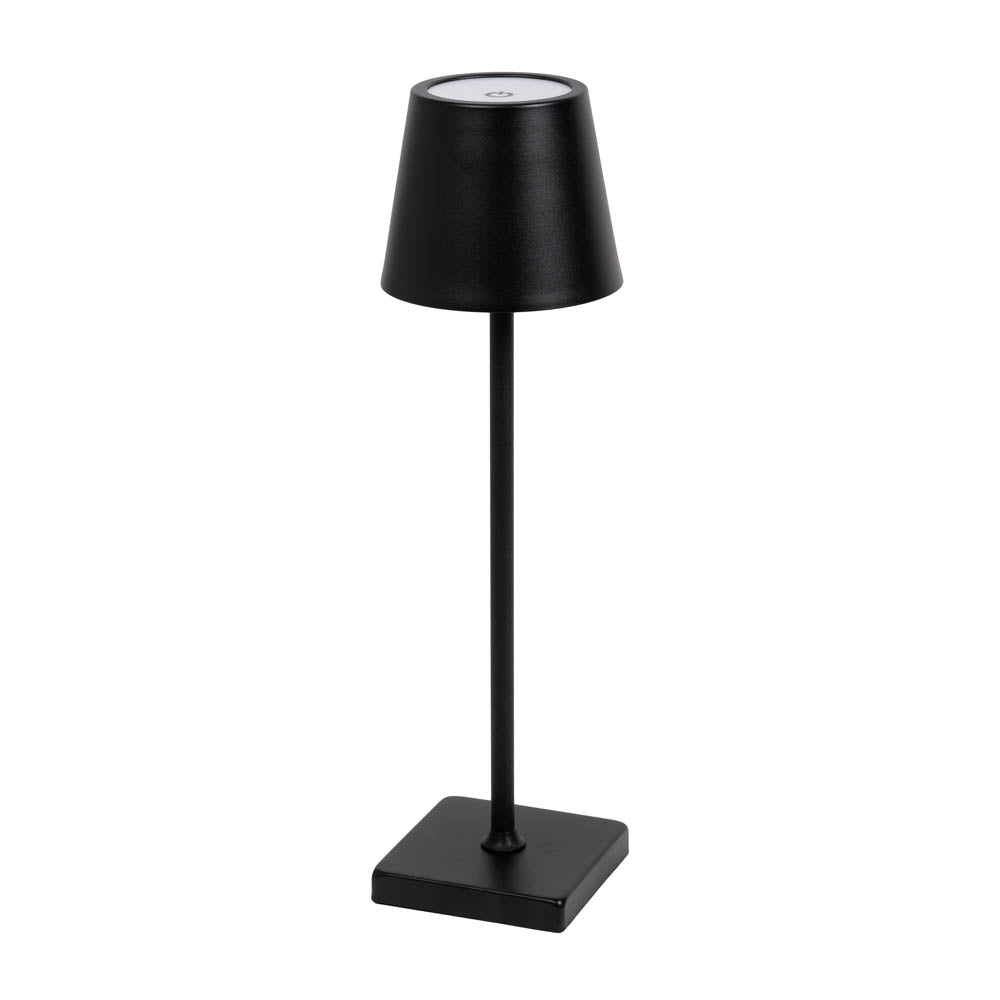 Veioza Hold LED 5W Erste - vedere frontala design minimalist industrial negru mat
